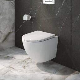Унитаз подвесной BelBagno Uno-Tor BB5177CH-TOR/SC безободковый с сиденьем, с микролифтом