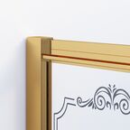 Душевой уголок Ambassador Royal 120x80  18015301 стекло прозрачное, профиль золото, без поддона