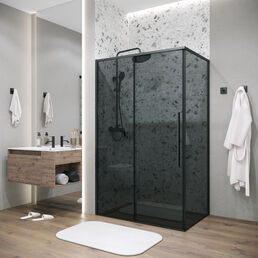 Душевой уголок Grossman Galaxy 140x70 120.K33.01.1470.21.10 без поддона, стекло тонированное, профиль черный матовый