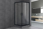 Душевой уголок Royal Bath 85х85 RB HPD-T-BL стекло прозрачное, профиль черный