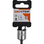 Переходник для торцевых головок Dexter 1/2(F)x1/4(M) дюйма 32 мм