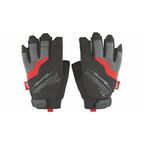 Перчатки рабочие Milwaukee 48229744, беспалые, размер 11/ХХL, черно-серые