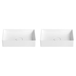 Акционный набор 2 в 1 Wellsee Pure BY Wellsee 150702001, накладные раковины 2 шт, ширина одного умыв
