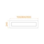 Экран для душевого поддона RGW NB/CL-S боковой (900)