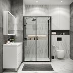 Душевой уголок Grossman Cosmo 100x80 120.K33.02.1080.42.00 без поддона, стекло прозрачное, профиль графит