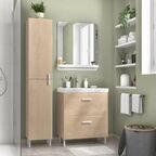 Пенал для ванной Sensea Easy напольный 186x35 см цвет дуб