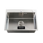 Мойка кухонная со смесителем и решеткой Melana ProfLine 40 см D6045H+4 сатин