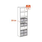 Короб для хранения Spaceo 36x16.5x28 см полипропилен цвет гранит