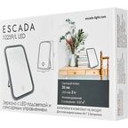Зеркало косметическое с подсветкой 10259/L на батарейках 13x19 см