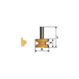 Кромочная фигурная фреза Энкор 10579