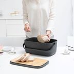 Хлебница Brabantia Nic темно-серая 39,5х25,5 см