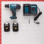 Дрель-шуруповерт аккумуляторная Makita LXT DDF453SYE 18 В 1,5 Ач Li-Ion 2 АКБ и ЗУ