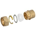 Муфта комбинированная Stahlmann 1/2"x15 мм ВР латунь SSFL1501/2BEF