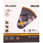 Диск пильный по алюминию Rage 594501 T64 190x30x1.5 мм
