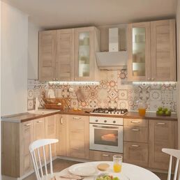 Фасад-витрина кухонного шкафа Касли 39.7x102.1 см Delinia ID ЛДСП цвет касли