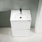 Тумба с раковиной Sancos Libra Floor LB60FW 60 см напольная, 2 ящика, белая