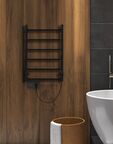 Полотенцесушитель электрический Indigo Roof Lux LCRLE80-50BRRt 54x80 черный муар