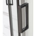 Душевая кабина Frank 100x100 F400/2 М Black стекло матовое, профиль черный