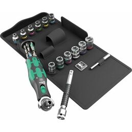 Набор бит и головок с трещоткой 8009 Zyklop Pocket Set 3 WERA, 27 пр. WE-004284