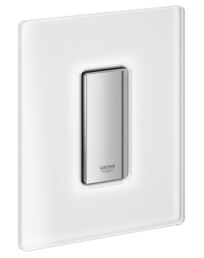 Панель смыва для писсуара GROHE Skate Cosmopolitan Glass (1 режим смыва), хром/да Винчи белый (38846MF0)