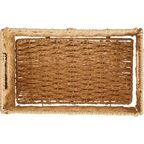 Корзина для хранения 30x15x18 см бумага цвет бежевый