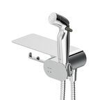 Набор: подвесной унитаз с гигиеническим душем Am.Pm Inspire V2.0 CK50H0603W безободковый, с сиденьем микролифт, белый, хром