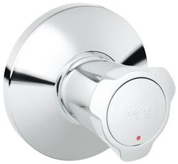 Внешняя часть встраиваемого вентиля GROHE Costa L, красная маркировка, хром (19809001)