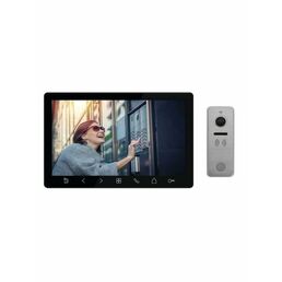 Комплект видеодомофона Tantos Prime HD SE (черный) и iPanel 2 HD + (металл)