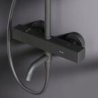 Душевая система AM.PM Flash F079SQ522 с термостатом 3 режима цвет черный матовый