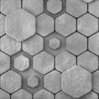Панель ПВХ стеновая ФартукоФФ Соты 3D, 1.8 м2, длина 300 смрисунок