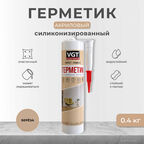 Герметик силиконизированный для наружных и внутренних работ VGT, 400 г, бук