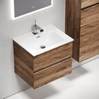 Тумба с раковиной Sancos Urban UR60ECH 60 см подвесная, 2 ящика, дуб чарльстон