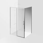 Боковая панель Kerama Marazzi Vetro 100х195 VE.100.FP.CR стекло прозрачное, профиль хром