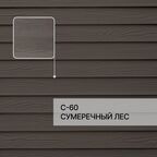 Краска фасадная для фиброцементного сайдинга FORSIDE 0.5л , C-60 Сумеречный лес