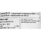 Розетка USB встраиваемая IEK Brite РЮш11-1-БрЧ с заземлением цвет черный