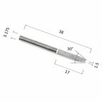 Гравер DJTOL NJ3.3015 конусный (по дереву, композиту (АКП), цветным металлам (алюминий, латунь, медь, бронза))
