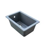 Мойка для кухни врезная Delinia 31x46 см глубина чаши 19 см кварц цвет серый