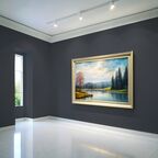 Краска водоэмульсионная для стен и потолков износостойкая матовая Profipaints SILVER INTERIOR VISION 0.9л , Графит