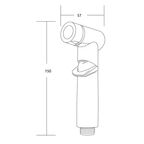 Лейка для гигиенического душа Esko Annecy HHS20B 1 режим цвет черный матовый