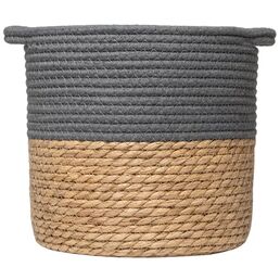 Корзина для хранения 25x25x25 см хлопок серый