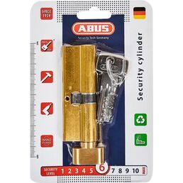 Цилиндр Abus KD6MM, 50x40 мм, ключ/вертушка, цвет золото