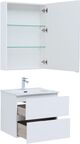 Комплект мебели Aquanet Алвита New 61 см подвесной (тумба с раковиной и зеркалом)