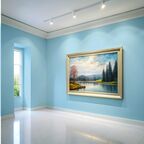 Краска интерьерная для стен и потолков износостойкая матовая Profipaints ECO INTERIOR VISION  0.9л , Чистое небо