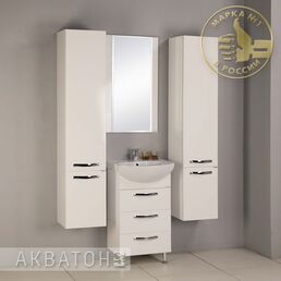 Тумба с раковиной Aquaton Ария 50 Н белая