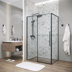 Душевой уголок Grossman Galaxy 100x70 120.K33.01.1070.21.00 без поддона, стекло прозрачное, профиль черный матовый
