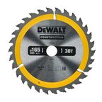 Диск пильный по дереву DEWALT CONSTRUCTION, 165х20х1.5 мм (DT1935-QZ)