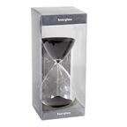 Декоративные песочные часы Glasar черные, 8x8x20 см