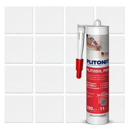 Герметик силиконовый Plitonit PlitoSil Pro прозрачный 280 мл