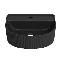 Накладная или подвесная раковина для ванной Wellsee Festive Fox 317308000  черная матовая