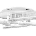 Люстра потолочная De City Оскар 6x10 Вт+22 Вт RGB LED 220 В с пультом управления